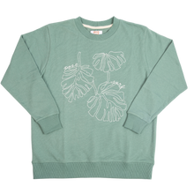 Load image into Gallery viewer, Post Surf Collective - The Monstera Sweatshirt - Isla Green

