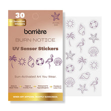 Load image into Gallery viewer, Barriere - Burn Notice UV Stickers - Beach Symbols
