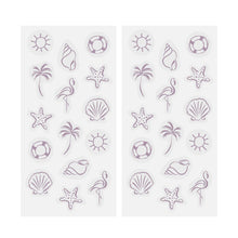 Load image into Gallery viewer, Barriere - Burn Notice UV Stickers - Beach Symbols
