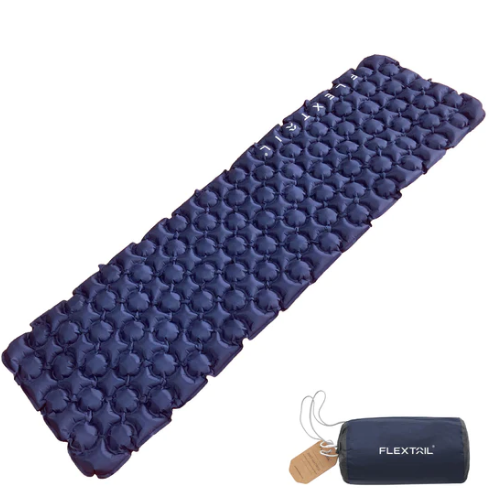 FLEXTAIL ZERO MATTRESS S - Ultralight Inflatable Sleeping Pad Air Mattress - Dark Blue - 189 x 56 x 6cm