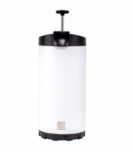 Load image into Gallery viewer, BruTrek Steel Toe 3.0 Coffee Press - 20 fl. oz.- Snowflake White
