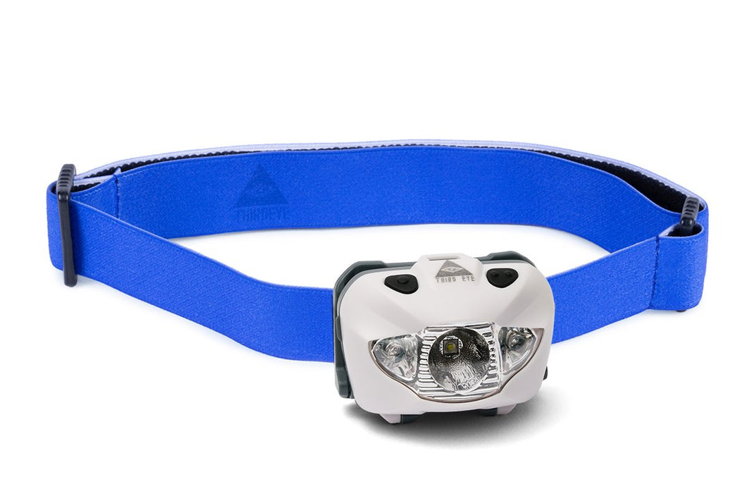 Third Eye Headlamps™ TE14 White Headlamp - Deep Sea Blue Headband